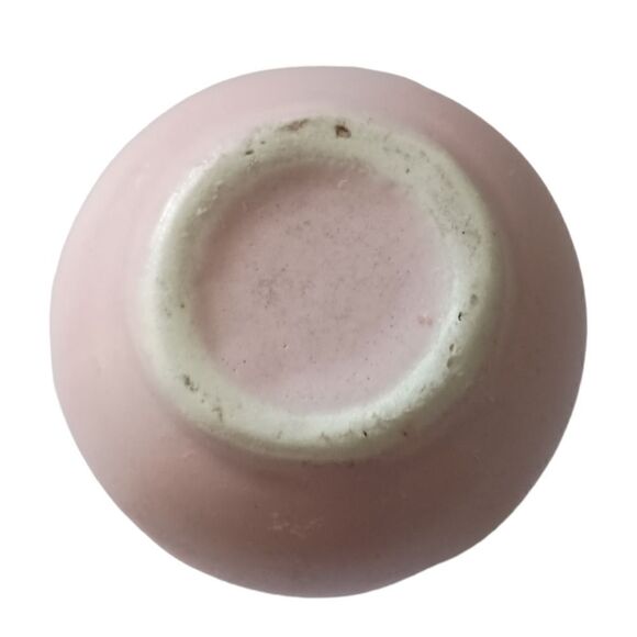 Vintage Mini Bud Vase Pottery Teardrop Pale Pink Miniature Minimalist Farmhouse. - Picture 5 of 14